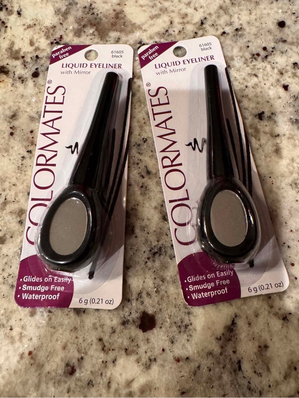 Black Liquid Eyeliner with Mirror Waterproof Precision - OS